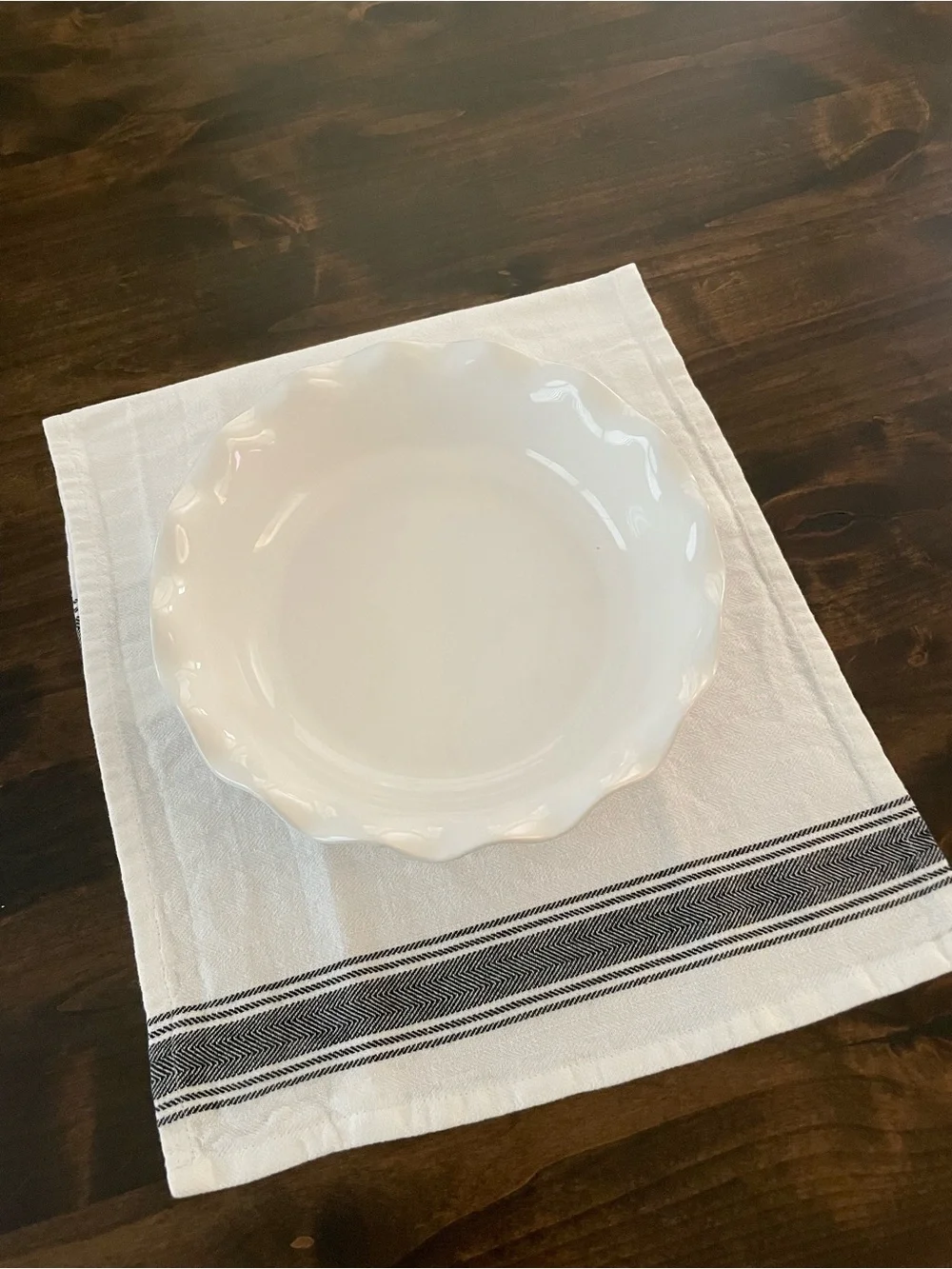 Emile Henry Deep Ruffled Pie Dish